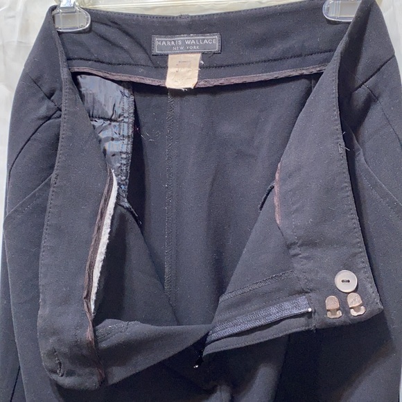 HARRIS WALLACE BLK WIDE LEG DRESS PNTS SZ 14 - Picture 12 of 13